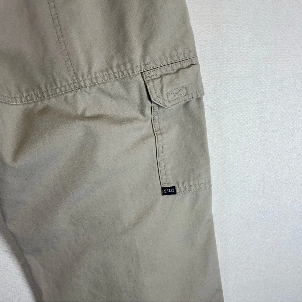 5.11 Tactical Cargo Pants Men’s 36x34 Khaki Cotton Canvas Style 74251